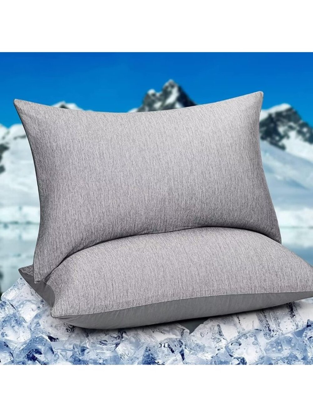 HOMFINE Cooling Pillowcases Standard Size - Double Side Q-Max 0.439 Cooling